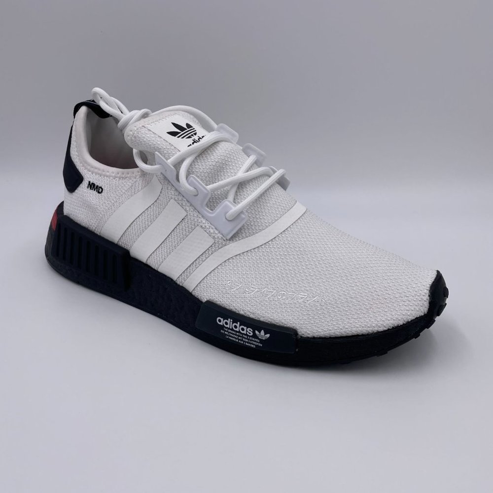 adidas NMD R1 White / Black Womens Shoes - Picture 7 of 8